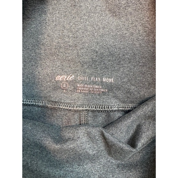 Aerie Chill Play Move High Waisted Biker Shorts Green Size S - Picture 4 of 4